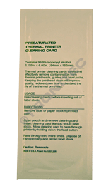 Thermal Printer Cleaning Cards